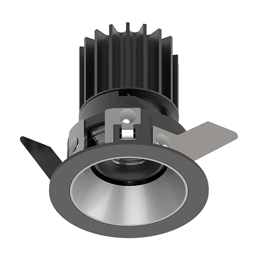 SENSE adjustable round downlight in dark matt finish